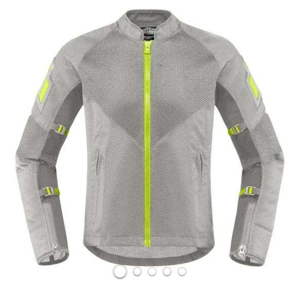 ICON Motorcycle jacket mesh reflectors lightweight detachable protectors - Picture 1 of 13